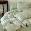 Conjunto de Quatro Peças para Quarto em Lã de Leite Espessa de Alta Qualidade Classe A Conjunto de Lã Quente Antiestático Tridimensional Esculpido de Lado Duplo de Inverno