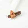 Cerdo de Guinea de Dibujos Animados Lindo Color Café con Leche Anillo de Intestino Cuerda para el Cabello Pinza para el Cabello Suave Lindo para Niña Cuerda para Cola de Caballo Accesorios para el Cabello Banda Elástica Venta al por Mayor