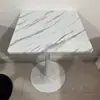 Mesa de Jantar Quadrada Branca Simples Moderna para Casa Apartamento Pequeno Loja de Chá com Leite Cafeteria Recepção de Negociação Varanda Mesa Redonda