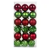 Decoración Navideña de Amazon Transfronteriza Bolas Doradas Nuevas Set Pintado de 36 Piezas Bolas Colgantes para Decoración de Árbol de Navidad