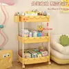 Carrito Estante para Snacks Estante de Almacenamiento Multifuncional para Sala de Estar Múltiples Niveles Móvil Almacenamiento de Juguetes para Niños Gran Capacidad