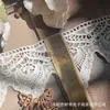 Em estoque Novo Lolita Bordado Solúvel Em Água Lace Leite Seda Único Lado Flor Onda Lace Lace Código De Barras