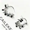 Pendientes de Borlas de Lentejuelas Estilo Francés con un Diseño Único y de Moda de Espiga de Trigo, Pendientes Largos de Estilo Minimalista Adecuados para Rostros Cuadrados y Redondos