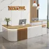 Nuevo Mostrador de Caja Estilo Chino Esquinero Recepción de Empresa Escritorio de Recepción Lujo Ligero Barra de Bar Mesa de Trabajo Comercial Gabinete Mostrador Escritorio