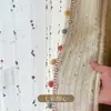 Mosquitero para Habitación Infantil, Cortinas de Algodón y Lino Tridimensionales, Cortinas Degradadas para Sala de Estar, Cortinas de Chenilla Dopamina Sal Marina Frijol para Fábrica