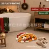 Alfombrillas de felpa con diseño de animales de dibujos animados transfronterizas, alfombrillas de felpa con temática navideña para sala de estar, alfombrillas absorbentes, suaves y decorativas para mantener el suelo caliente