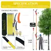 Sierra Aislada Personalizada para Ramas Altas 3-7m Sierra Poda con Poste, Herramienta para Podar Árboles, Herramienta de Jardín, Sierra de Poste Largo para Ramas Altas, Tijeras para Ramas Altas