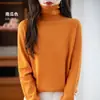 Suéter de gola alta feminino simples pulôver camada base malha solto casual moderno peça íntima camada base malha top