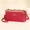 Fábrica de Bolsos para Mujer Shiling de Guangzhou 2025 Nuevo Bolso Cruzado para Mujer Bolso para Teléfono Móvil con Patrón de Lichi Cartera Multifuncional para Mujer