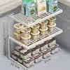 Estantes Interiores de Congelador Doméstico Organizador de Particiones Multifuncional para Latas Cesta Colgante para Congelador Artefacto de Capas para Refrigerador Estante de Hierro