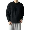 Directo del fabricante: Suéter tejido de flores gris, moderno y retro, para hombre, con corte holgado, cuello redondo y diseño de jersey, perfecto como capa base para otoño e invierno