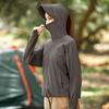 Suministro Directo de Fábrica de Ropa de Protección Solar de Seda de Hielo, Chaqueta de Verano Unisex, Corte Holgado, Ropa Fina de Protección Solar para Exteriores con Impresión de Logo