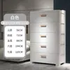 Armário de Armazenamento Tipo Gaveta Grande Estilo Europeu para Uso Doméstico, Armário de Cinco Gavetas de Luxo Leve de Alta Qualidade, Armário de Armazenamento Multicamadas Espessado