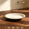 Plato cerámico retro americano, plato para bistec, plato para ensaladas y pasta, uso comercial para cafeterías y restaurantes con sentido de ambiente, nuevo modelo 2026