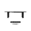 Sofá Exterior de Diseñador Minimalista Mesa de Café de Aleación de Aluminio para Patio Balcón Juego de Sofás para Casa de Huéspedes Hotel Sofá de Mimbre