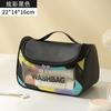 Bolsa de cosméticos portátil de viaje de PU, impermeable, gran capacidad, para guardar cosméticos, ideal para la natación