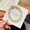 Colección de Pulseras de Bambú Breeze de Aspecto Elegante Estilo Bosque, Pulseras con Diseño de Cuentas Frescas Estilo Chino Nuevo Retro, Joyería Artística