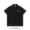 Camisa Polo Estilosa Estilo Chinês Manga Curta Masculina Verão Business High-End Gola Lapela Camiseta Elegante Estampada Manga Meia Mão para Jovens