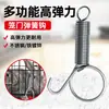 Gancho de puerta de jaula gancho de resorte de puerta de jaula de conejo accesorios de jaula de conejo de cría gancho de hebilla de resorte gancho de puerta de conejo de resorte gancho de puerta de jaula de conejo de resorte