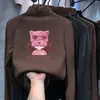 Blusa de base para meninas, nova coleção outono/inverno 2026, estilosa e moderna, feita de material macio tipo fleece, blusa casual com gola semi-alta para crianças e bebês, moda infantil