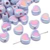 Cor Acrílica Galvanizada Cor Dupla Amor Contas Soltas Contas Artesanal DIY Joias Pulseira Colar Corrente de Celular Pingente
