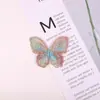 Directo de fábrica 5 cm capa única Mariposa Mágica accesorios tela pegatinas accesorios para el cabello diy material hecho a mano bordado mariposa