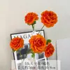 5 Rosas de Ángel Artificiales para Decoración de Boda, Accesorios para Fotos, Flores Falsas para Arreglos Florales de Mesa de Comedor en Casa