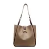 Moda de Invierno 2024 Nuevo Color Sólido Casual Simple para Viajar Gran Capacidad Bolso de Hombro Bolso Cruzado Bolso de Axila