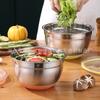 Fábrica mayoreo lavabo para verduras lavabo para cocinar lavabo para mezclar cocina ensaladera fresca sellada plato arcoíris para mezclar harina