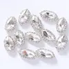 Modelo Completo Vidro Branco Fivela de Cristal de Diamante Garra Soldada Aro de Diamante Joias DIY Acessórios de Roupa Corrente de Garra Joias de Diamante
