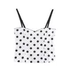 Estilo Europeu e Americano Amazon Aliexpress Tendência Popular da Moda Versátil Design de Top Corset de Bolinhas para Mulheres