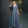 Vestido longo com lantejoulas e barra larga para mulheres, vestido de noite emagrecedor, versátil, elegante e sofisticado, vestido de verão