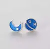 Aretes de Puesto Moda Mujer Estilo ins Lindo Nubes Arcoíris Asimétricos Dulces Joyería para la Oreja