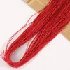 Banda elástica redonda de 0.8-2.0 mm, cordón elástico de látex colorido para joyería, manualidades hechas a mano y pulseras