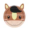 Decoração de Festa de Aniversário Infantil Tema Animais de Fazenda Desenho Animado Guardanapos de Papel Pratos de Papel em Formato Especial Toalha de Mesa Louça de Leitão