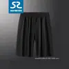 Pantalones Cortos Cruzados para Hombre para Verano, Pantalones Cortos de Cinco Puntos de Seda Helada de Secado Rápido, Pantalones Cortos Deportivos para Exteriores de Baloncesto, Pantalones Cortos Casuales de Playa
