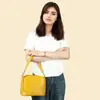 Bolso de Hombro Suave de Cuero de Vaca Retro, Bolso Cubo de Piel de Vaca de Primera Capa, Bolso de Piel Genuina para Mujer, Bolso Cruzado de Hombro Casual