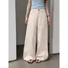 Pantalones Geming de Bolsillo Lateral con Corte de Costura Estilo Coreano, Venta al por Mayor de una Pieza, Nuevos Pantalones Casuales para Mujer de Otoño N0125D
