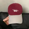 Gorra de Béisbol Bordada con Letra de Color Contrastante para Mujer, Primavera y Verano, Estilo Casual Simple, Circunferencia de Cabeza Grande, Adelgazante de Rostro, Sombrero de Ala Suave