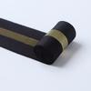 En stock 4 cm borde color dorado borde plateado borde brillante banda elástica cubierta banda elástica brillante medio pliegue borde de cintura de falda cubierto