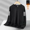 Sudaderas para Hombre de Otoño e Invierno, Camisetas Versátiles Holgadas Casuales Modernas, Jerséis de Cuello Redondo, Camisas Base Elegantes Estilo Terciopelo