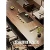 Mesa de Chá e Conjunto de Cadeiras Song Shi Estética em Madeira Maciça de Laje Grande Novo Modelo Chinês Zen para Escritório Recepção Mesa de Chá 2026