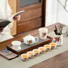 Juego de Té de Porcelana Blanca China Retro Regalo de Negocio Corporativo Tetera para Eventos Felices Creativos Recuerdo Personalizado