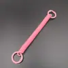 Soporte para Tarjeta de Teléfono Móvil con Anillo de Resorte de Doble Broche Pintado en Spray, Cordón Anti-Pérdida, Cadena de Resorte de Plástico Telescópica, Llavero de Color Caramelo