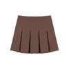 Falda para Niña Amybaby Otoño 2024 Nueva Falda de Color Sólido Versátil Estilo Academia Americana Falda Línea A