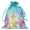 Bolsa de hilo de regalo bronceado coral colorido/Bolsita para embalaje navideño de Amazon/Bolsillo de organza con cordón