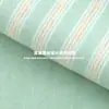 Tela de terciopelo de seda colorida de 260 g, tela de punto rayada teñida en hilo suave y cálida de poliéster, material de punto para capa base de otoño e invierno
