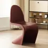 Silla Dong Chair Estilo Forma Irregular de Moda Silla de Comedor Creativa Silla Acrílica Hogar Moderno Simple Respaldo Taburete de Maquillaje Diseño