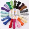 Corda Trançada de Algodão Colorida Única Enrolada no Núcleo 4mm Decoração Artesanal DIY Artesanato de Joias Corda de Algodão Trançada Materiais para Chaveiro