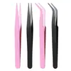 Pinça para Cílios com Pontas Curvas, Pinça para Cílios Postiços, Ferramentas para Artista de Cílios, Grampos para Extensão de Cílios, Grampos Curvos Coloridos, Pinças para Journaling